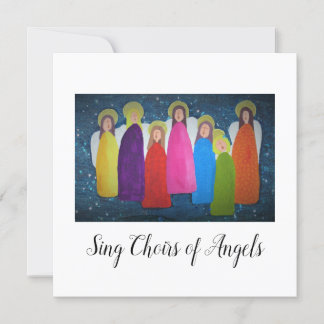 Christmas Card: Vibrant Choir of Angels