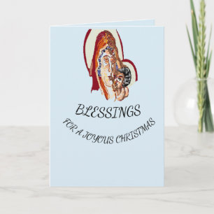 Christmas Card Virgin Mary & Lord jesus Christ