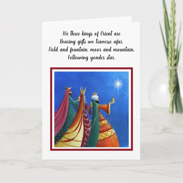 Christmas Card - We three kings of Orient are (Front)