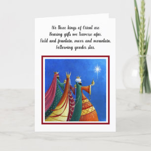 Christmas Card - We three kings of Orient are