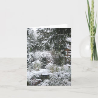 Christmas Card: Winter Garden Card
