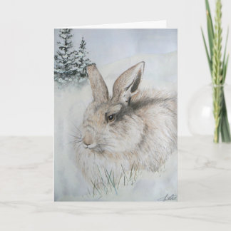 Christmas Card - Winter Rabbit