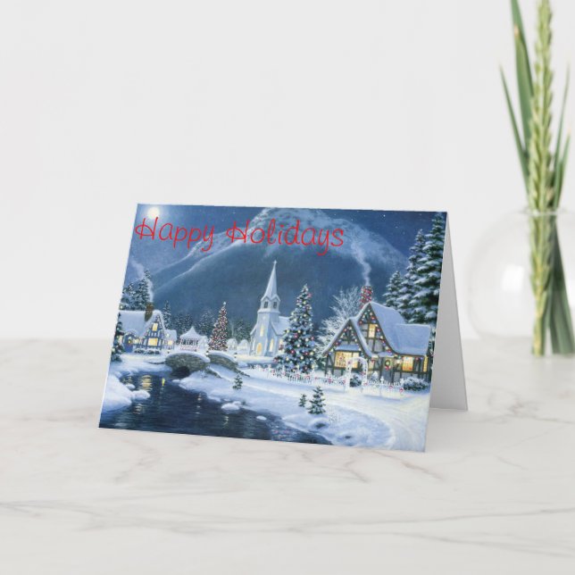 Christmas Card (Winter Village) (Front)