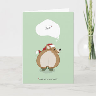 Christmas Card - Wishes from a Corgi