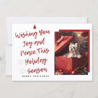 Christmas Card 'Wishing You Joy and Peace'