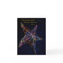 Christmas Card with abstract star