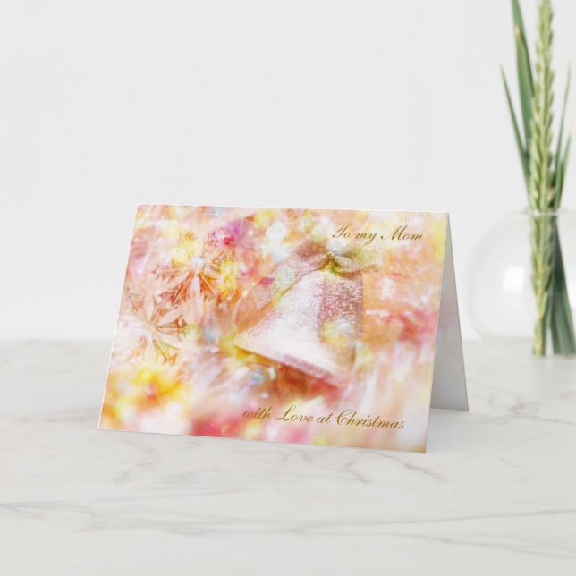 Christmas card with bell for Mum (Front)