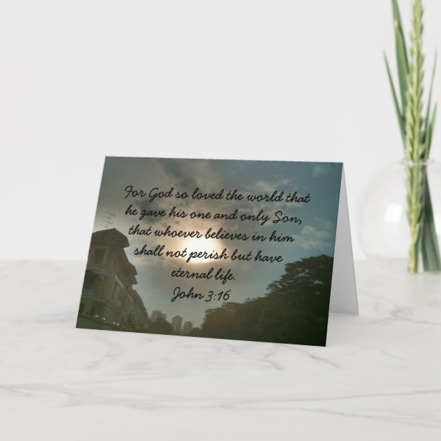 Christmas card with bible verse (Front)