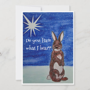 Christmas Card with Bunny