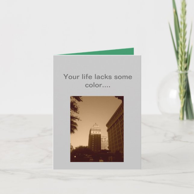 Christmas card with colour (Front)