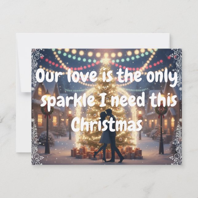 Christmas card with my love  (Front)