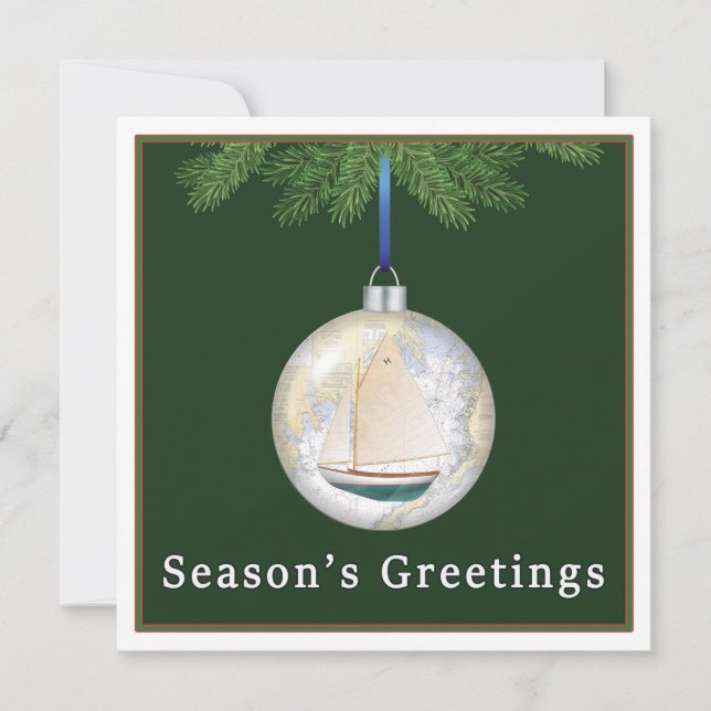 Christmas Card with Nautical Theme (Front)