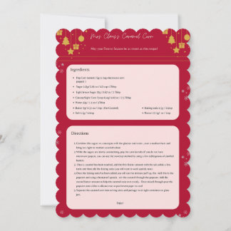 Christmas card (with recipe)