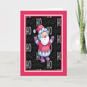 Christmas Card with Santa for Kids