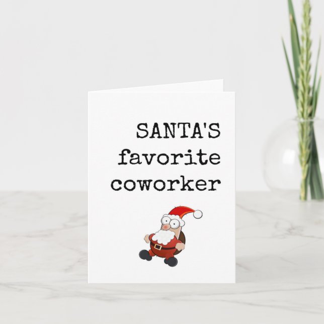 Christmas Card, Work Bestie, Coworker Card (Front)