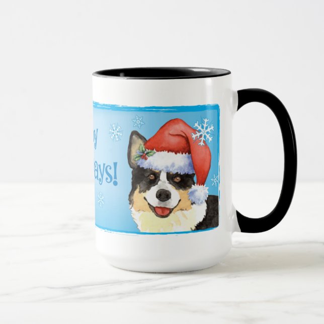 Christmas Cardigan Welsh Corgi Mug (Right)