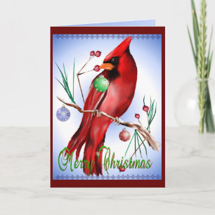Christmas Cardinal Card