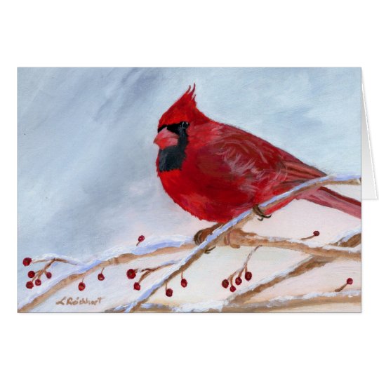 Christmas Cardinal Card