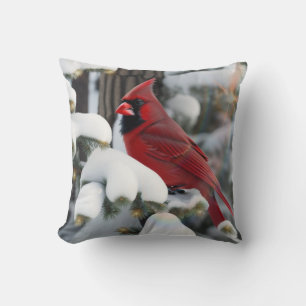 Christmas Cardinal Cushion