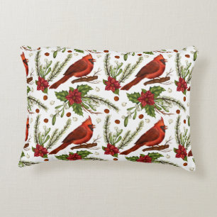 Christmas Cardinal Decorative Cushion