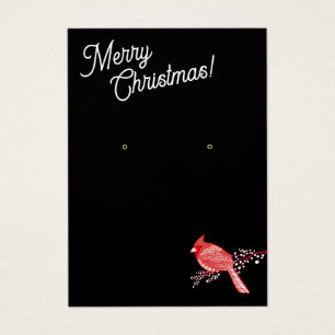 Christmas Cardinal Earring Jewellery Display