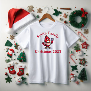 Christmas Cardinal funny family T-Shirt