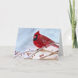 Christmas Cardinal Holiday Card