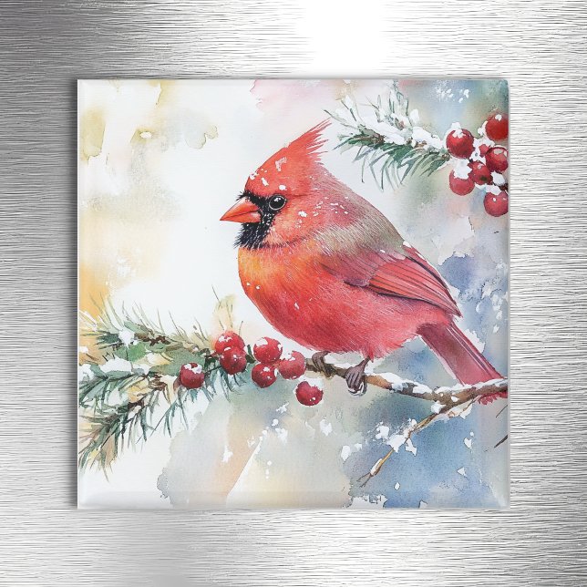 Christmas Cardinal Magnet (Creator Uploaded)