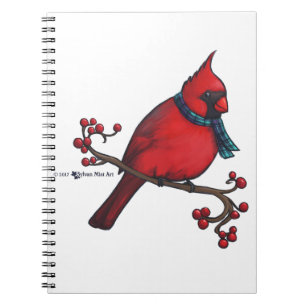 Christmas Cardinal Notebook
