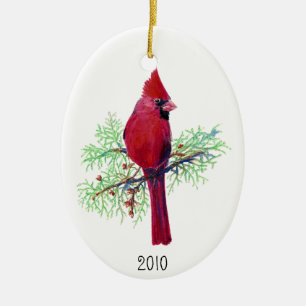 Christmas Cardinal Photo Ornament to Customise