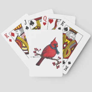 Christmas Cardinal Playing Cards
