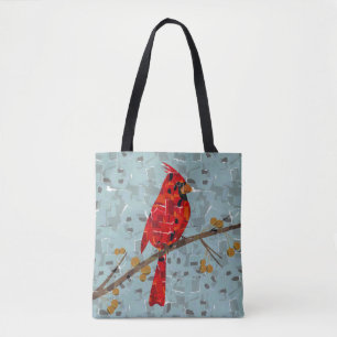 Christmas Cardinal red bird Tote Bag