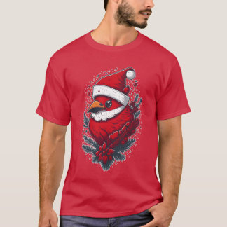 Christmas Cardinal retro T-Shirt