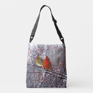 Christmas Cardinals Crossbody Bag