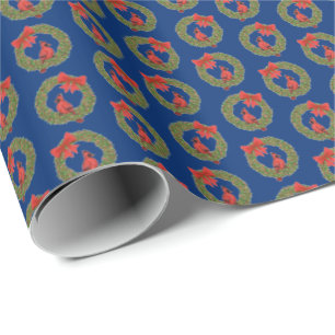 Christmas Cardinals Wrapping Paper