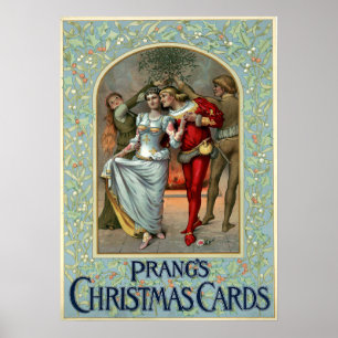Christmas cards by Louis Prang Poster