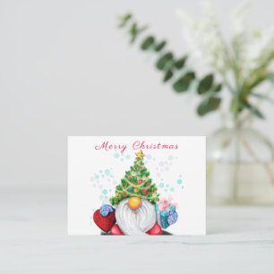 Christmas Cards Gnome with Gifts