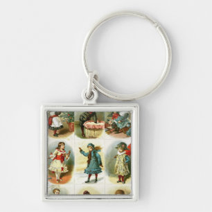 Christmas cards key ring