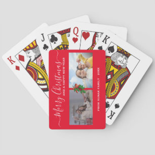 Christmas Cards Personalised Photo Playing Cards