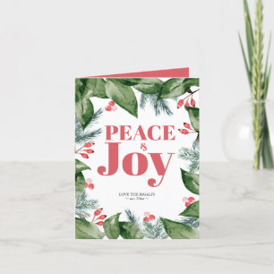 Christmas Cards Watercolor Botanical Greenery