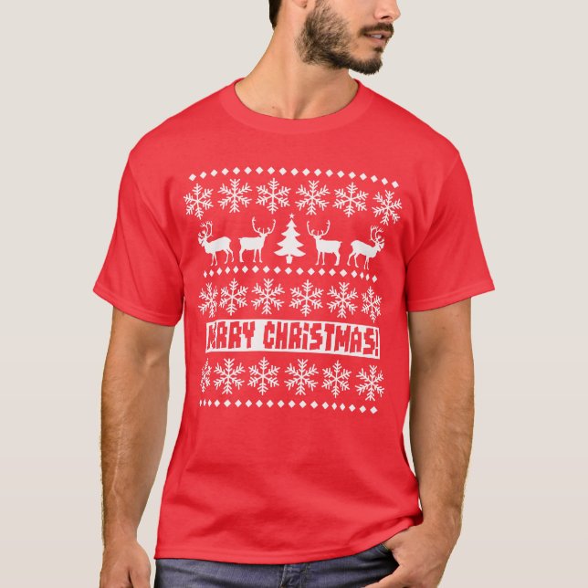 Christmas Caribou T-Shirt (Front)