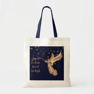 Christmas Carol Angel's we have heard on high  Tote Bag