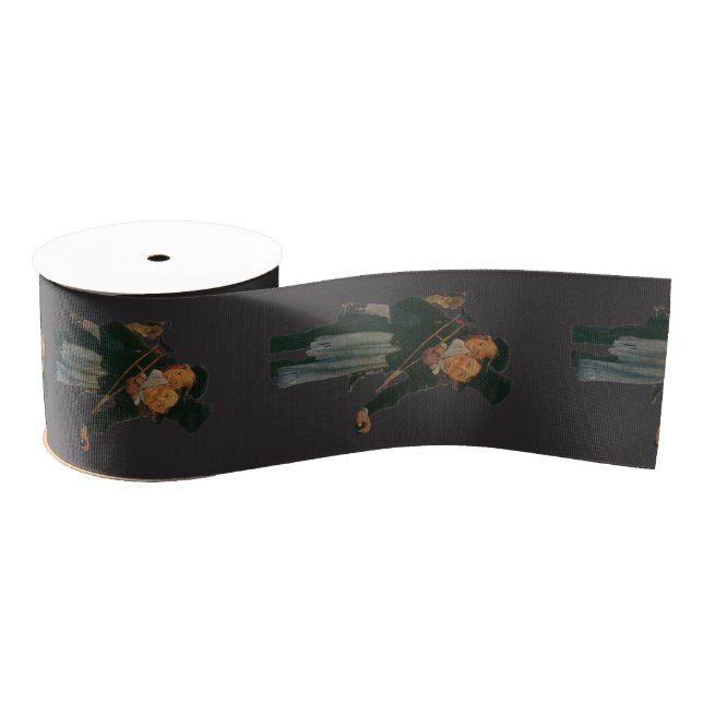 Christmas Carol "Bob Cratchit and Tiny Tim Grosgrain Ribbon (Spool)