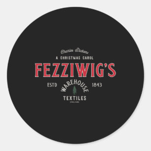 Christmas Carol Classic Round Sticker