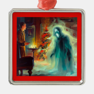 Christmas Carol Ghost of Christmas Future Metal Ornament