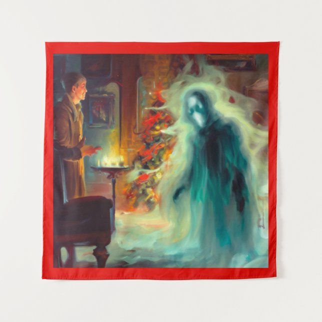 Christmas Carol Ghost of Christmas Future Tapestry (Front)