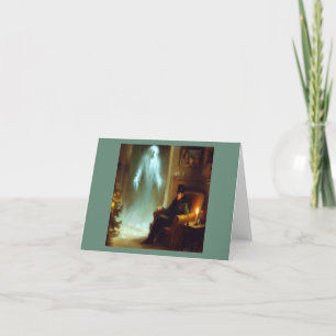 Christmas Carol Ghost of Christmas Past Holiday Card