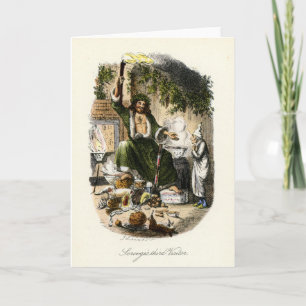 Christmas Carol - Ghost of Christmas Present Holiday Card