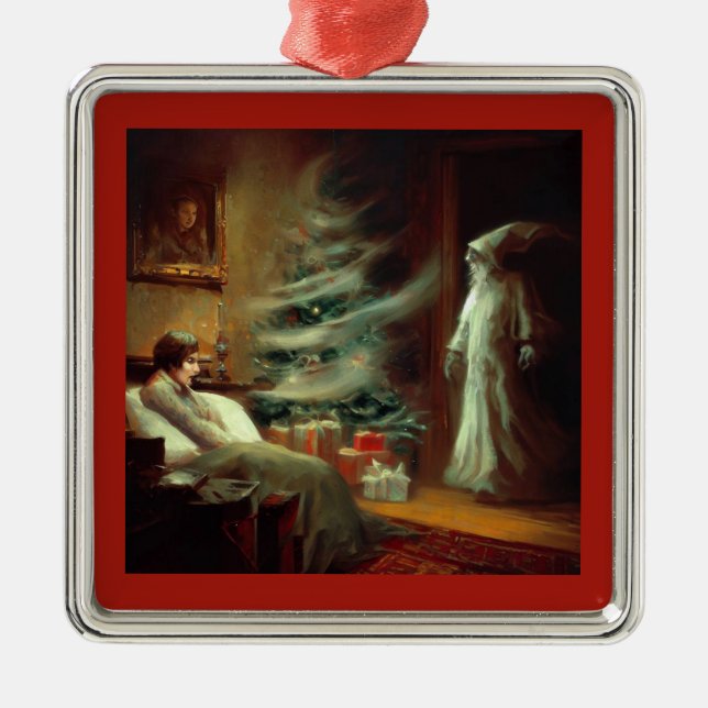 Christmas Carol Ghost of Christmas Present Metal Ornament (Front)