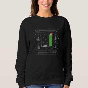 Christmas Carol Math Bar Graph Ugly Christmas Math Sweatshirt